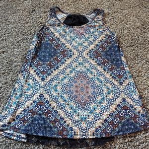 Cutout lace back top